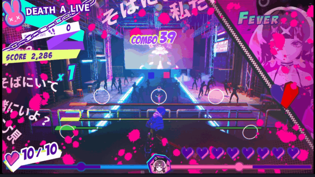 DEATH A LIVE リズムゲーム